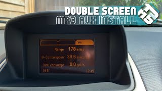 Corsa D DOUBLE SCREEN GID amp MP3 AUX Install [upl. by Danyluk]