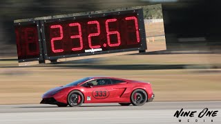 Heffner Lamborghini Gallardo at Wanna Go Fast Ocala hits 23267mph [upl. by Flossie]