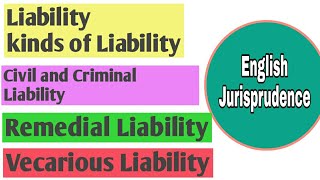 Liability Kinds of Liability Jurisprudence [upl. by Etneciv754]