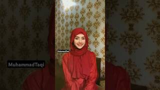 Quick Hijab Tutorial with Chiffon Georgette Scarf hijab hijabgirl shortvideo muhammadtaqi [upl. by Nylikcaj]