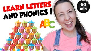 Learn The Alphabet Letters Phonics Song  Toddler Learning Video  Letter Sounds  Speech  ABCs [upl. by Jaquith]