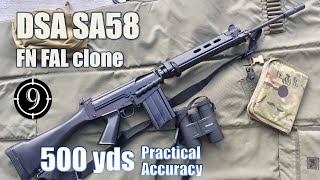 DSA SA58 FN FAL to 500yds Practical Accuracy [upl. by Eceerehs994]