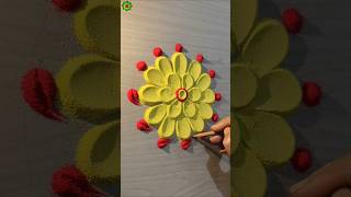 Rangoli designs for diwali simple and easy rangolidesign diwalirangoli shorts [upl. by Elatsyrk]