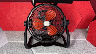 Rechargeable Fan Review  12 Inch Portable Fan with LED Light [upl. by Ahern115]