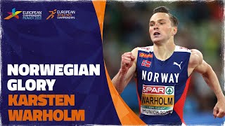 Karsten Warholm Triumphs In 400m Hurdles Final  European Athletics Championships  Munich 2022 [upl. by Eednil]