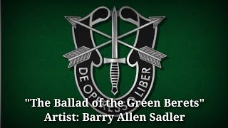 The Ballad of the Green Berets American English Lyrics [upl. by Dorita]