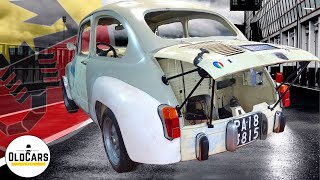 Montaggio Radiatore Olio e Staffe AlzaCofano Fiat 600  500 epoca 💣 Fiat Abarth 1000TC [upl. by Nodnek]