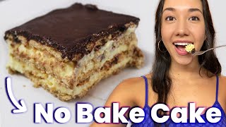 How to Make Chocolate Eclair Cake  Easy 5 Ingredient No Bake Dessert Recipe [upl. by Groves248]