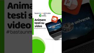 Come animare testi velocemente su POWERPOINT  Learn One Minute per Moneyit [upl. by Tench]