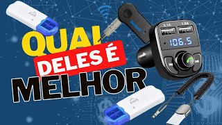 QUAL MELHOR ADAPTADOR BLUETOOTH PARA SOM AUTOMOTIVO VEJA OS 4 MAIS USADO ANTES DE COMPRAR [upl. by Anehs]