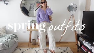 Spring CAPSULE WARDROBE outfits  casual amp minimal looks for 2022 [upl. by Loydie838]