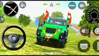 Dollar song Mahindra yellow thar👿  Indian cars simulator 3d Modified  Android gameplay [upl. by Pubilis673]