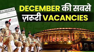 Government Jobs Vacancy In December 2023  Upcoming Vacancies In December  Latest Job Notification [upl. by Notse]