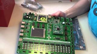 mikroElektronika products unboxing  Stellaris ARM development boards [upl. by Dagmar]