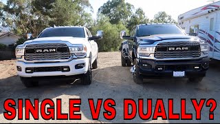 SQUAT TEST WITH RAM 3500 SINGLE WHEEL VS DUALLY [upl. by Rich988]