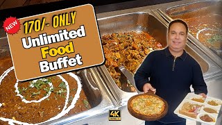 Unlimited food Buffet in 170 only  Red Chilli Dhaba Jalandhar  Street Food India  Food Vlog [upl. by Anaeel]