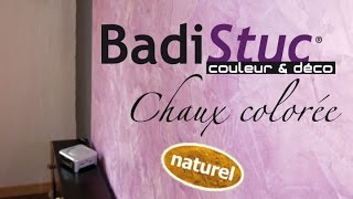 BadiStuc Couleur amp Déco  Chaux colorée [upl. by Pruter]