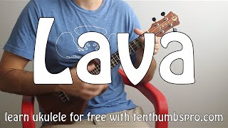 Pixars Lava  Ukulele Tutorial  How to play easy beginner Ukulele songs [upl. by Byram82]