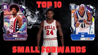 Top 10 Small Forwards in NBA 2K24 MyTeam  Non100 OVR Cards [upl. by Llerrah]