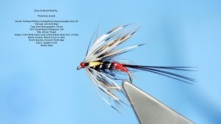 Tying the Grey amp Black Mayfly Wet Fly by Davie McPhail [upl. by Sonafets]