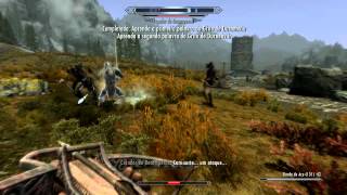 Skyrim Invocar Durnehviir in Tamriel shout [upl. by Eirollam852]