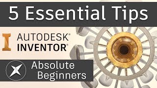 5 Essential Tips for BEGINNER Autodesk Inventor users [upl. by Arok371]