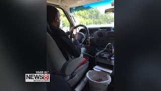 Connecticut Limo driver fired after customer takes pictures of distracted driving [upl. by Eeramit]