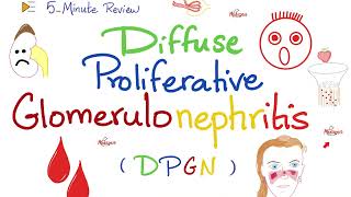 Diffuse Proliferative Glomerulonephritis DPGN  Lupus Nephritis  Nephrology  5Minute Review [upl. by Eveam759]