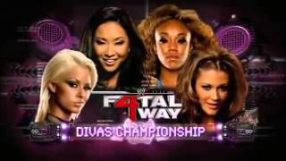 WWE Fatal 4 Way 2010 match card [upl. by Safko]