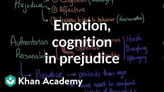 Emotion and cognition in prejudice  Individuals and Society  MCAT  Khan Academy [upl. by Ekim565]