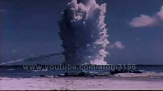 HD tsunami bomb underwater nuclear explosion 1958 operation hardtack [upl. by Nimajneb]