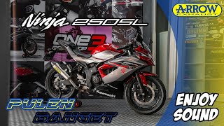 Arrow Exhaust Ninja 250 SL  Suara Bass nya Itu loh [upl. by Raven]