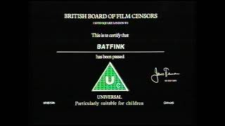 Original VHS Opening amp Closing Batfink  Cassette 4 UK Pre cert Tape [upl. by Grimbal156]