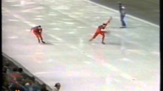 Winter Olympic Games Calgary 1988  500 m Rønning  Hagen [upl. by Arty252]