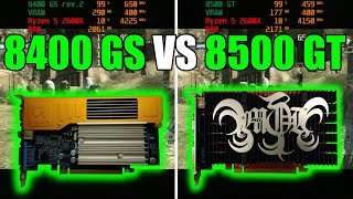 GeForce 8400 GS rev 2 vs GeForce 8500 GT Test In 11 Games No FPS Drop  Capture Card [upl. by Lrad]