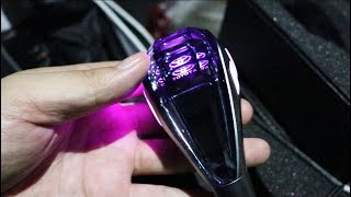 Toyota Crystal Shift Knob LED Light Illuminated Shifter Installation [upl. by Notgnirrab]