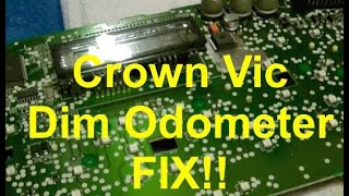 Ford Crown Vic amp P71P7B dim odometer fix [upl. by Abert237]