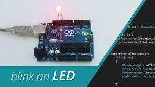 Blink an LED from Unity to Arduino  Uduino Video Tutorial [upl. by Threlkeld]