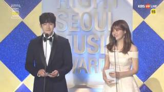 ENG SUB 20170119 26th Seoul Music Awards  Ji Chang Wook cut [upl. by Assirehc]