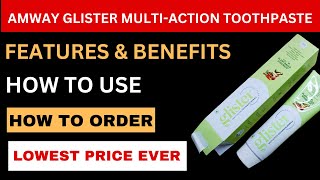 Amway Glister Herbal Toothpaste  Features Benefits  Review [upl. by Eltsirk]