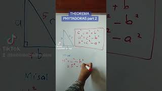 THEOREMA Phytagoras part 2 binbimbel maths phytagoras matematikamudah [upl. by Jelene]