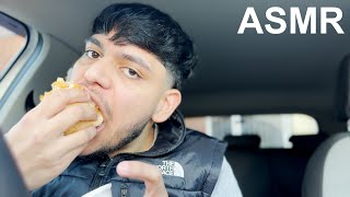 CHICKEN BURGER  STARBUCKS ASMR MUKBANG ¦ CARBANG UK [upl. by Agarhs]