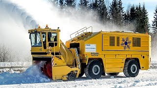 Worlds Largest Self Propelled Snow Blower  Overaasen TV 2200 [upl. by Clippard]