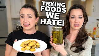 Trying to Like Foods We HATE  Merrell Twins [upl. by Haggi806]