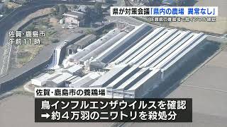 佐賀県の鳥インフル確認受け対策会議 熊本県内の農場は異常なし [upl. by Metsky]