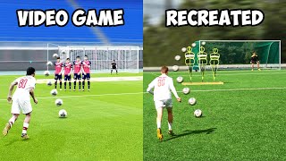 RECREATING FREE KICKS WE SCORE IN A VIDEO GAME [upl. by Aicilic]