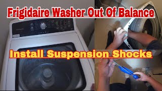 How to Fix Frigidaire Top Load Washer Off Balance  Banging On Sides [upl. by Schlesinger]