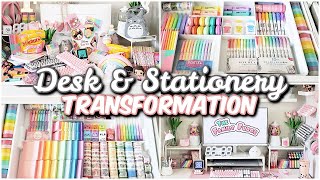 Desk  stationery organization makeover ✨ Work From Home YOUTUBER [upl. by Anagnos]