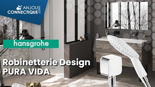 Robinetterie design quotPURA VIDAquot Hansgrohe céramique blanc [upl. by Balthasar]