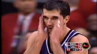 Peja Stojakovic Kings 37pts 711 3PT vs Lakers 2004 [upl. by Eerrahs]